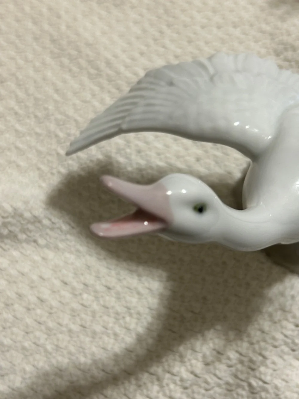 Lladro Porcelain Flying Goose Figurines - White Set of 3 made in 1989’s VINTAGE